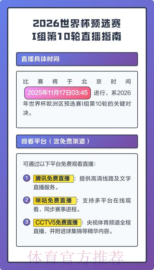 如何观看2026世界杯直播网页版指南